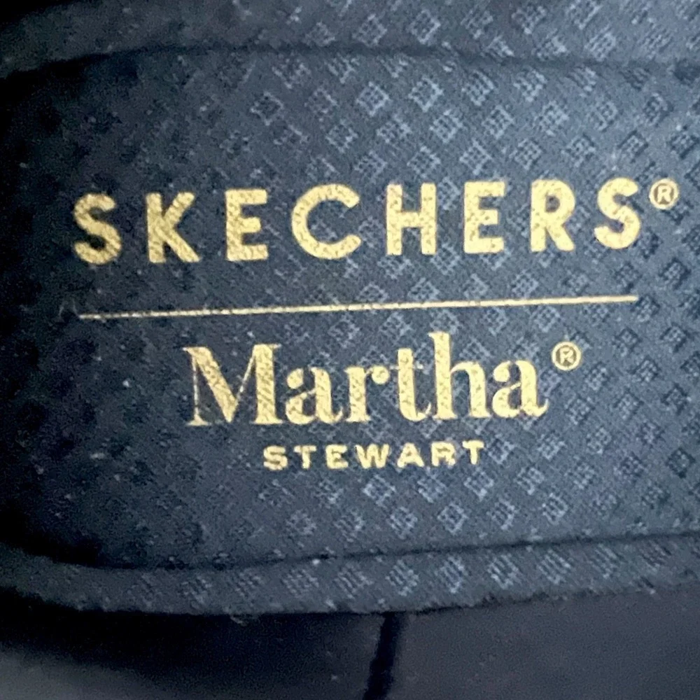 Skechers Martha Stewart Navy Canvas Platform Espadrille Sneakers Women‎ 10